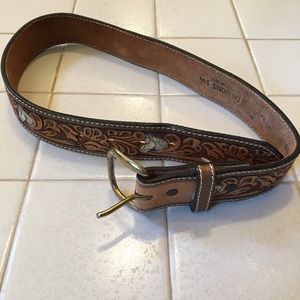 VINTAGE Stallions leather  belt